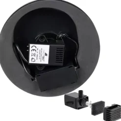 Fontän med Batteri & LED - Solcellsfontän / Vattenfontän - Solcell