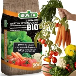 FÄRDIG BIOJORD FÖR GRÖNSAKER OCH TOMATER BIOVITA 50L MED GÖDSEL