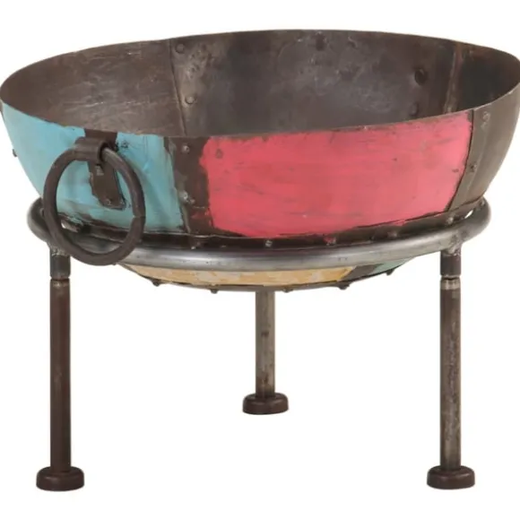 Färgglad eldstad Ø 40 cm järn
