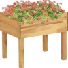 Förhöjd odlingslåda 50x40x45 cm massivt akaciaträ