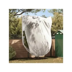 Frostskyddsöverdrag för växter - vidaXL - Vit - Nonwoven - 3,5x2,5 m - Dragkedja