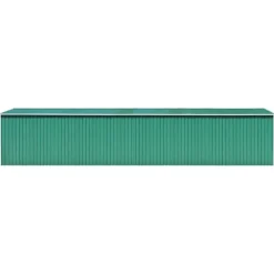 Förråd & Redskapsbodar - Living Trädgårdsskjul grön 257x990x181 cm galvaniserat stål