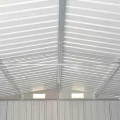 Förråd & Redskapsbodar - Living Trädgårdsskjul grön 257x990x181 cm galvaniserat stål