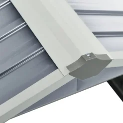 Förråd & Redskapsbodar - Living Skjul för robotgräsklippare 92x97x63 cm galvaniserat stål grå