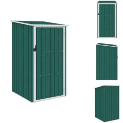 Förråd & Redskapsbodar - Living Trädgårdsskjul grön 87x98x159 cm galvaniserat stål
