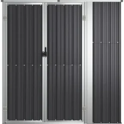 Förråd & Redskapsbodar - Living Trädgårdsskjul antracit 161x89x161 cm galvaniserat stål