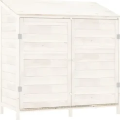 Förråd & Redskapsbodar - Living Trädgårdsbod vit 102x52x112 cm massivt granträ