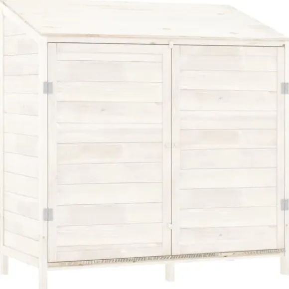 Förråd & Redskapsbodar - Living Trädgårdsbod vit 102x52x112 cm massivt granträ