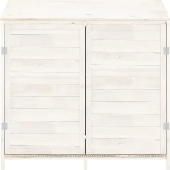 Förråd & Redskapsbodar - Living Trädgårdsbod vit 102x52x112 cm massivt granträ