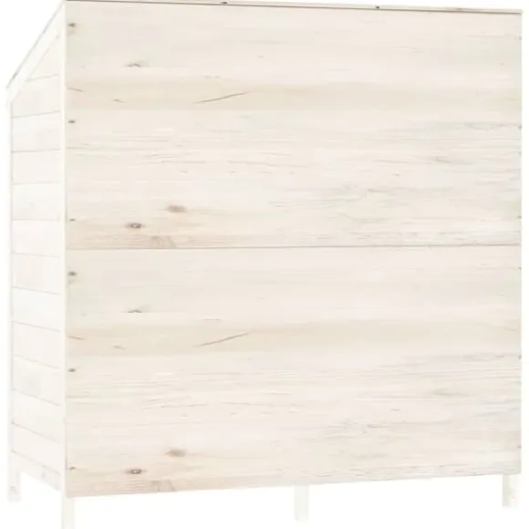Förråd & Redskapsbodar - Living Trädgårdsbod vit 102x52x112 cm massivt granträ