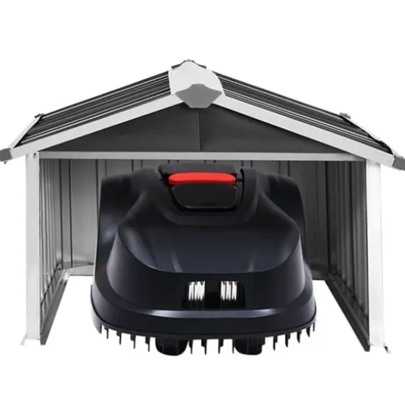 Förråd & Redskapsbodar - Living Skjul för robotgräsklippare 92x97x63 cm galvaniserat stål