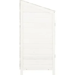 Förråd & Redskapsbodar - Living Trädgårdsbod vit 55x52x112 cm massivt granträ