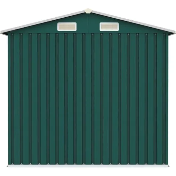 Förråd & Redskapsbodar - Living Trädgårdsskjul grön 205x129x183 cm galvaniserat stål