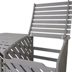 Förråd för 2 x 240 Liter Soptunnor med Lock Gråmålat Granträ Förvaringsbod Bod Skjul Trädgård Trädgårdskjul Utomhus Förvaring Låsbar + Monteringskit | CDON