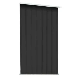 Förrådsbod i galvaniserat stålträ 163x83x154cm - VIDAXL