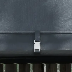 Förrådstält 3×3 m UV-skydd vattenavvisande, stål/PE, grå, två rullportar