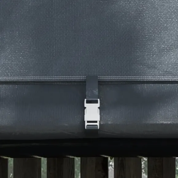 Förrådstält 3×3 m UV-skydd vattenavvisande, stål/PE, grå, två rullportar