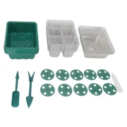 Fröstartbricka Plantbricka Plast Transparent Lock för Trädgårdsskötsel 6 Hål