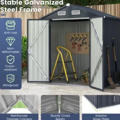 Förvarcmgsbod, 25×20×16 cm, Mörkgrå