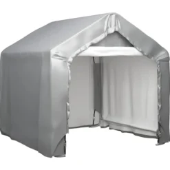 Förvaringstält grå 180x180 cm galvaniserat stål