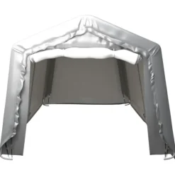 Förvaringstält 300x750 cm stål grå