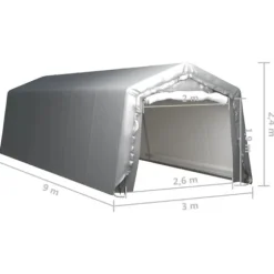 Förvaringstält 300x900 cm stål grå - Tält - Tältar - Home & Living