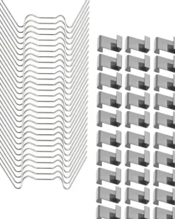 Fästklämma för växthusglaspanel med W-spik och Z-spänne 100 st