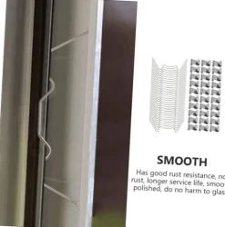 Fästklämma för växthusglaspanel med W-spik och Z-spänne 100 st