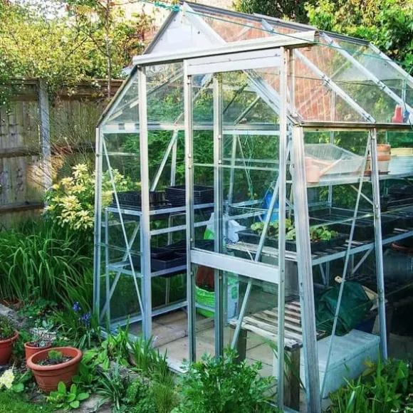 Fästklämmor för värmehus glasplatta 100-Piece Silver