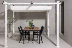 FURNLUX PERGOLA FÖR UTOMHUSBRUK LAZIO VIT 295CM