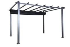 FURNLUX UTOMHUS PERGOLA LAZIO SVART 395CM