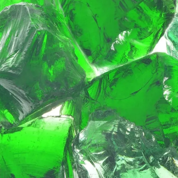 Gabionsten glas grön 60-120 mm 25 kg