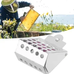 galvaniserad järn bidrottning fångstklämma drottningburklämma bifångstverktyg för biodlare biodlingsverktyg