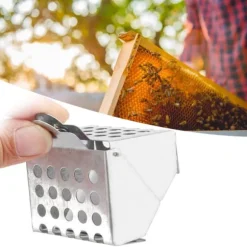 galvaniserad järn bidrottning fångstklämma drottningburklämma bifångstverktyg för biodlare biodlingsverktyg