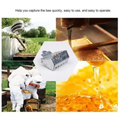 galvaniserad järn bidrottning fångstklämma drottningburklämma bifångstverktyg för biodlare biodlingsverktyg