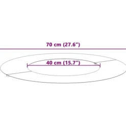 Galvaniserad Metallkruka - Modern Inredning för Växter | Färg: Silver | Storlek: Diameter 70 cm