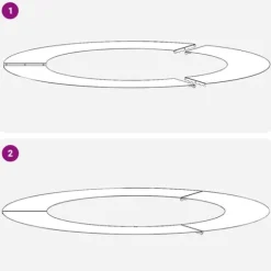 Galvaniserad Metallkruka för Utomhusbruk - Modern Design | Färg: Grå | Storlek: 90 cm diameter