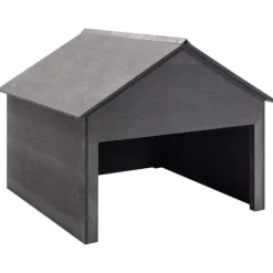 Garage för gräsklippare grå 80x80x70 cm WPC - Garage För Gräsklippare - Hus För Gräsklippare - Home & Living