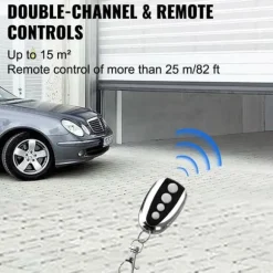 Garageportöppnare, 1000N dragkraft, fjärrkontroll, tyst drift
