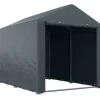 Garagetält 1,6×2,18×1,72 m UV-skydd, vattenavvisande, rullport, grå
