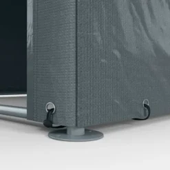 Garagetält 1,6×2,18×1,72 m UV-skydd, vattenavvisande, rullport, grå