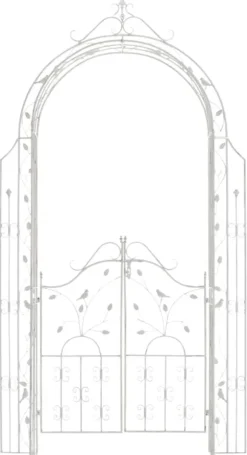 Garden Arch with Gate - Climbing Aid - Hållbar järndesign