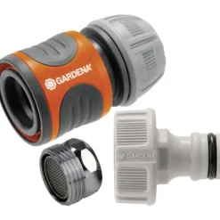 GARDENA 18285-20 Plast Krankoppling Snabbkoppling, 13 mm Ø, 15 mm Ø, 3/4 inv., 3/4 utv., M22 inv. Set