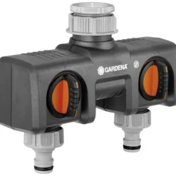 GARDENA 8193-20 Plast 2-vägsventil Snabbkoppling, 1 inv., 3/4 inv. med reglerventil