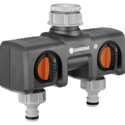 GARDENA 8193-20 Plast 2-vägsventil Snabbkoppling, 1 inv., 3/4 inv. med reglerventil