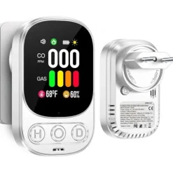 Gasdetektor 4i1 - 4i1 Plug - CO- och bränngasalarm HD08G-B