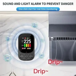 Gasdetektor 4i1 - 4i1 Plug - CO- och bränngasalarm HD08G-B