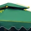 Gazebo Tält, Hållbart Oxford Tyg, Två-Tier Takdesign,grön, 3m * 3m