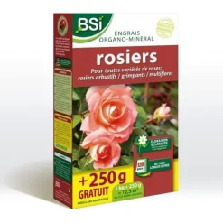 Gödsel för ekologiska rosenbuskar - BSI - Lysande blomning - Långvarig verkan - 12,5 m²
