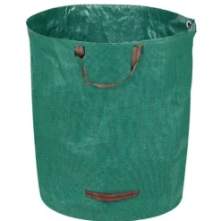 Gecosac - 2770 - Trädgårdssäck för Gröna Avfall 120L, Självbärande, Hållbar, Vattentät Sack med 3 Handtag